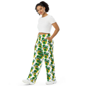 Watermelon Peperomias - All-over print unisex wide-leg pants